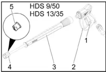 Kärcher HDS 1320 De Tr1 - Маркуч за работа под високо налягане - 1