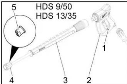 Kärcher HDS 1720 De Tr1 - Yuksek basinc tabancasi - 1