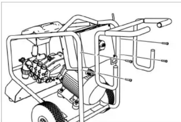 Kärcher HD 16154 Cage Plus - Tolókengyel felszerelése - 1
