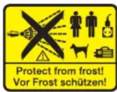 Kärcher HD 16154 Cage Plus - Seadmel olevad sumbolid - 1