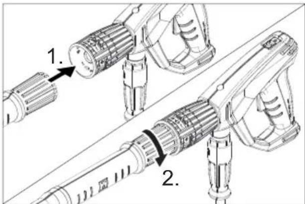 Kärcher HD 25154 Cage Plus - YcTaHOBnTb pyHoi nIcToJetPacNbIInTeJIb, cTpynHyIO Tpy6ky HacaIky - 1