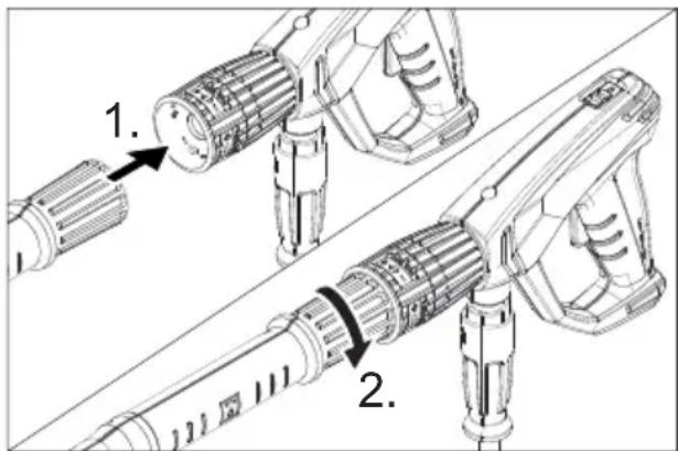 Kärcher HD 9204 M Plus - Montaggio degli accessori - 1