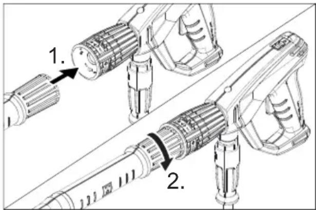 Kärcher HD 9204 M Plus - Pasang aksesori - 1