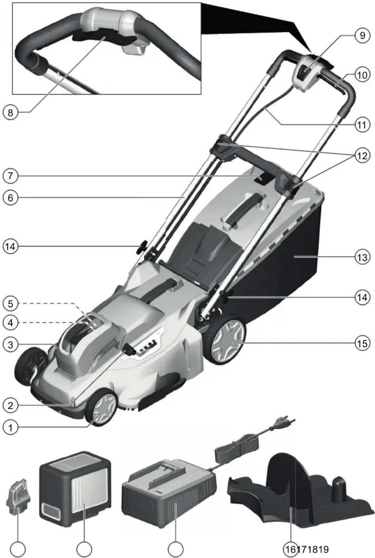 Kärcher LMO 3646 Battery Set - 1