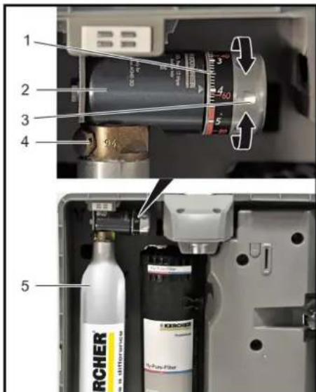 Kärcher WPD 200 Advanced - Inserting the 425gCO_2 bottle - 1