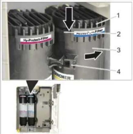 Kärcher WPD 200 Advanced - Inserir o filtrlo - 1