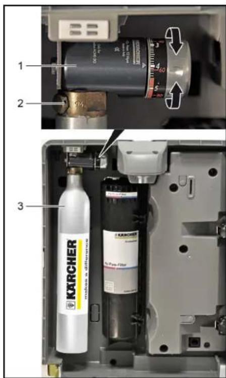 Kärcher WPD 200 Basic - Sostituzione della bombola di CO_2 da 425 g - 1