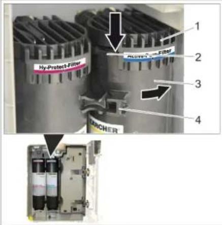 Kärcher WPD 200 Basic - Inserir o filtro - 1