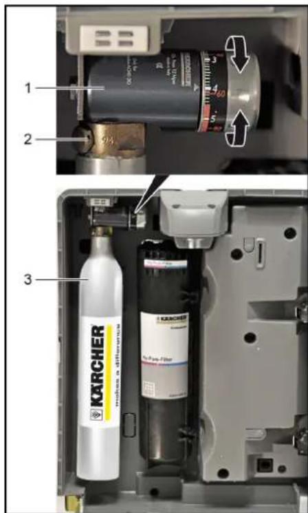 Kärcher WPD 200 Basic - Replacing the 425gCO_2 bottle - 1