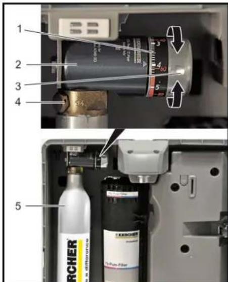 Kärcher WPD 200 Basic - Mettre en place la bouteille 425gCO_2 - 1