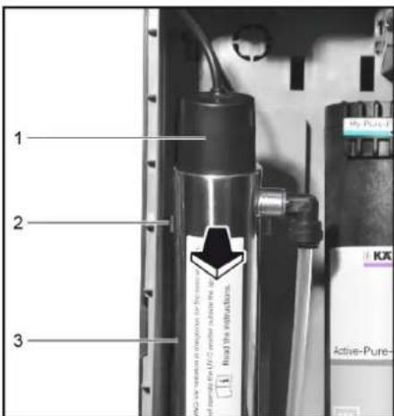 Kärcher WPD 200 Basic - Desmontar y montar la luminaria UV - 1