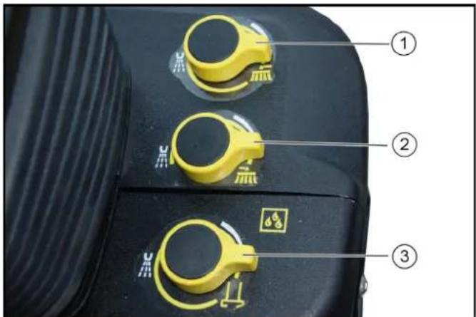Kärcher MC 130 Adv - Éléments de commande cuve à poussière - 2