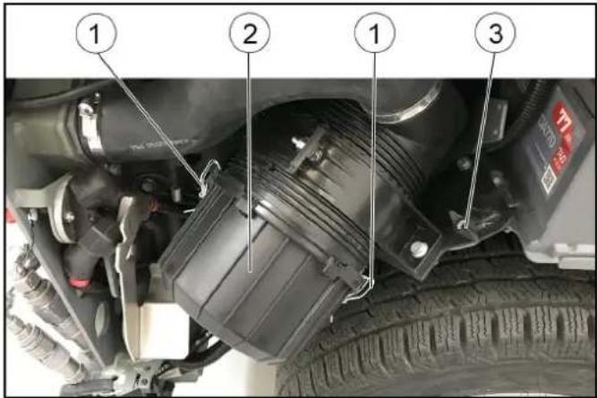 Kärcher MC 130 Adv - Nettoyer / remplacer le filtre d'air - 1