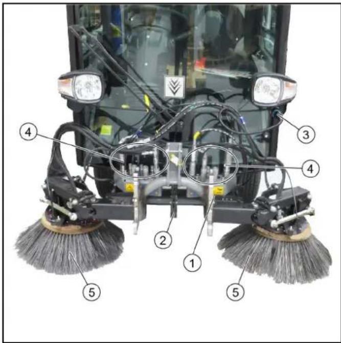 Kärcher MC 130 Adv - Vista de equipo del sistema de barrido de 2 cepillos - 1