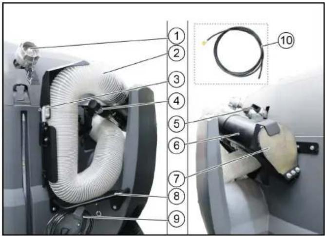 Kärcher MC 130 Adv - Working with the manual suction hose (ex-factory option) - 1