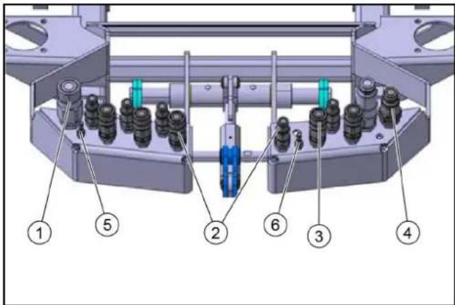 Kärcher MC 130 Adv - Conexión de las mangueras hidráulicas y las mangueras de agua - 1