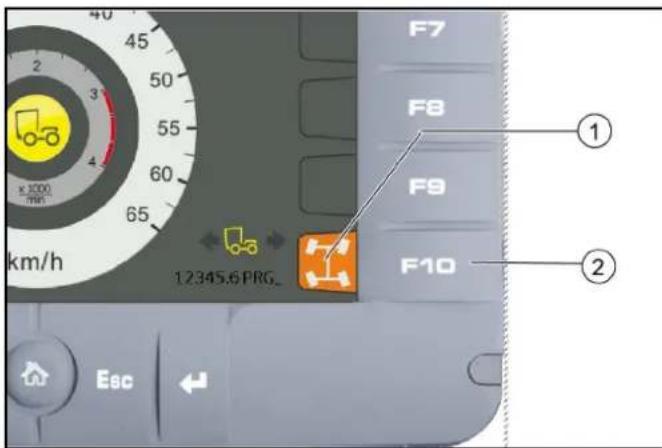 Kärcher MC 250 STAGE V - 7.11.4Selección de direccion (2 ruertas/4 ruertas) - 1