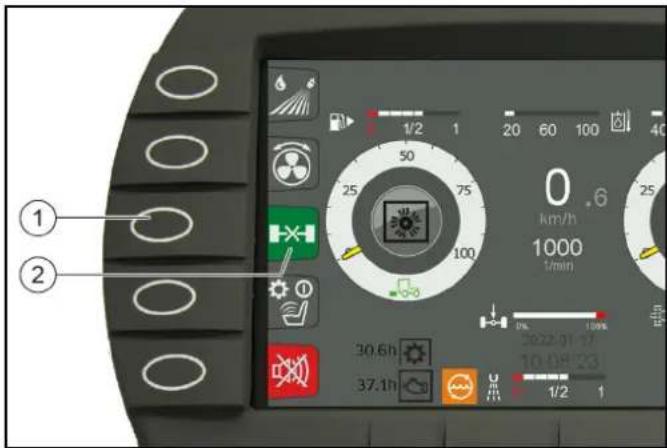 Kärcher MC 250 STAGE V - Differentieelblokkering activeren - 1