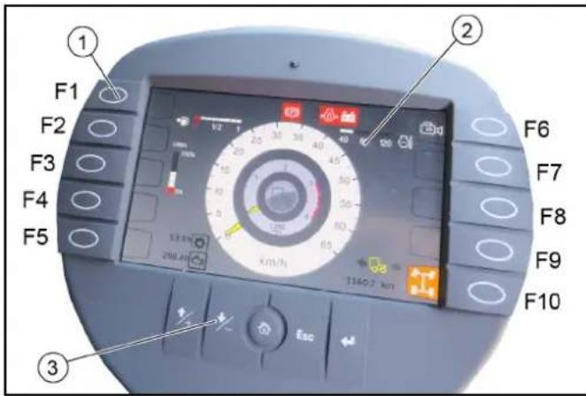 Kärcher MC 250 STAGE V - 7.11.1Funktions-/Einstelltasten - 1
