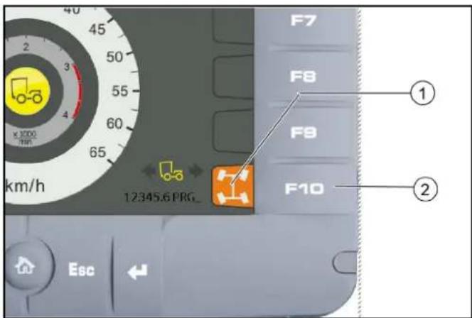 Kärcher MC 250 STAGE V - 7.11.4Lenkung wahlen (2-Rad / 4- Rad) - 1