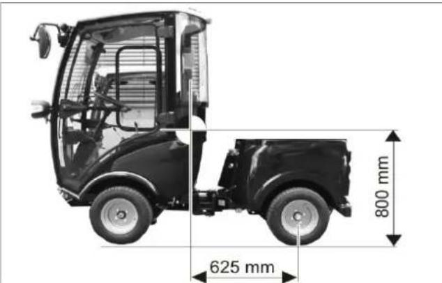 Kärcher MC 50 Advanced Comfort - Centre de gravité MC 50 (sans système d'aspiration de la poussière) - 1