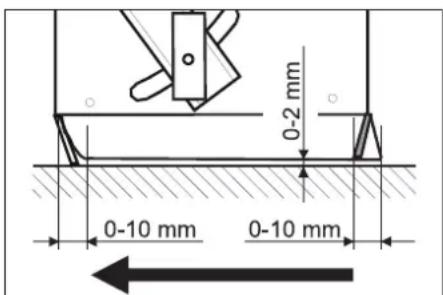 Kärcher KM 7540 W Bp - Indstilling og udskiftning af tætningslister - 1