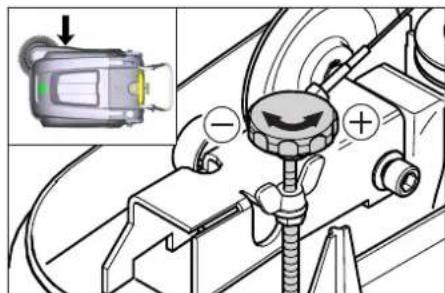 Kärcher KM 7540 W Bp - Külgmise harja langetamise reguleerimine - 1