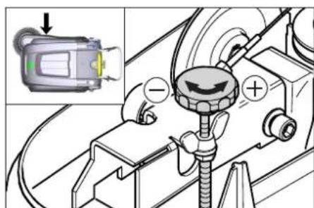 Kärcher KM 7540 W Bp Pack - Adjust side-brush lowering - 1
