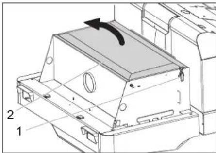 Kärcher KM 120250 R Bp Classic - Vérifier/Remplacer le filtre à poussières ⚠AVERTISSEMENT - 2
