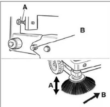 Kärcher KM 105180 R Bp Pack Classic - Check and adjust sweeping track of the side-brush - 2