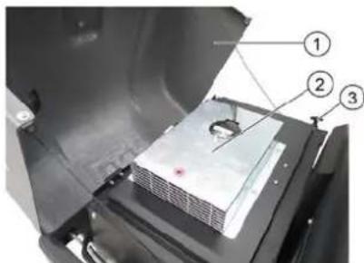 Kärcher KM 105180 R Bp Pack Classic - Checking/changing the fine dust filter ⚠ WARNING - 1