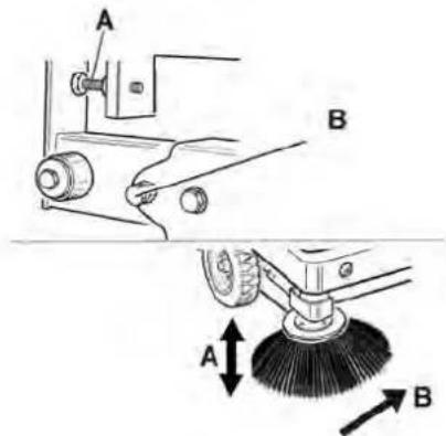Kärcher KM 130300 R Bp - Verificarea si reglarea zonei de maturare a cilindrului de maturare - 4
