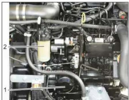 Kärcher KM 130300 R D Classic - Udskift motorolie og motorfilter FORSIGTIG - 2