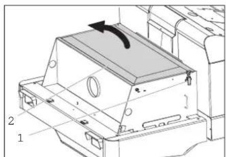 Kärcher KM 150500 R Bp Pack - Replacing dust filter  WARNING - 2
