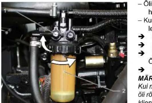 Kärcher KM 150500 R D Classic - Kütusefiltri vahetamine - 2