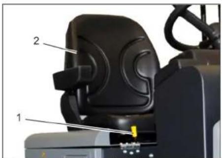 Kärcher KM 150500 R D Classic - Adjusting driver's seat - 1