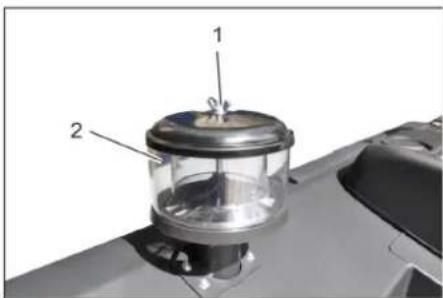 Kärcher KM 120250 R LPG Classic - V kayışının kontrol edilmesi ve ayarlanması - 3