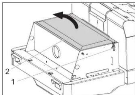Kärcher KM 120250 R LPG Classic - Vérifier/Remplacer le filtre à poussières ⚠AVERTISSEMENT - 2