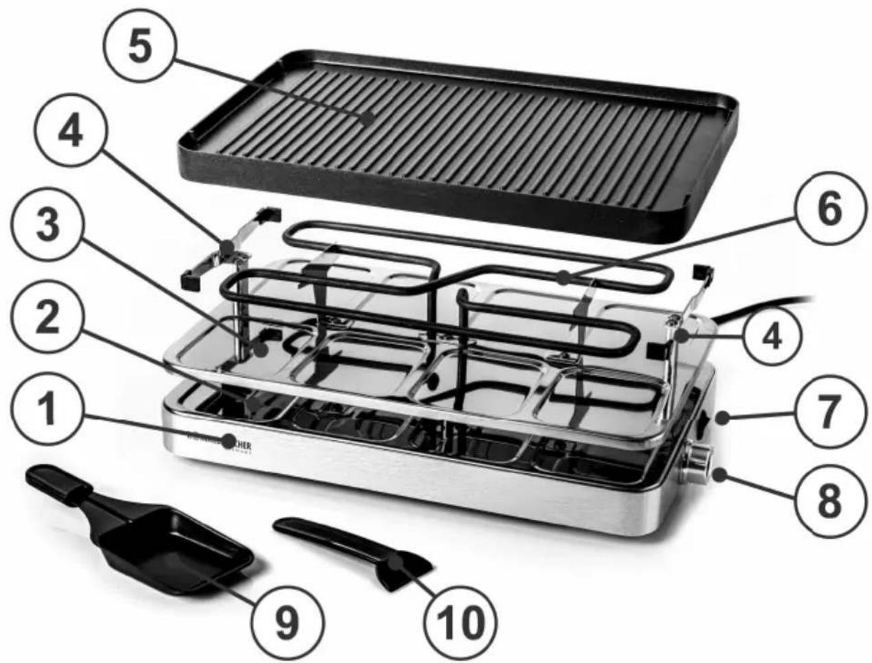 Rommelsbacher RC 1400 - Produktbeschreibung / Product description / Description du produit / Omschrijving van het product - 1