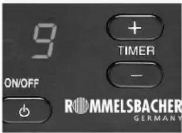 Rommelsbacher JG 40 - Switching the appliance on and off - 1
