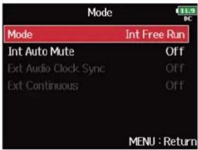 ZOOM F8n Pro - Réglage du mode - 4