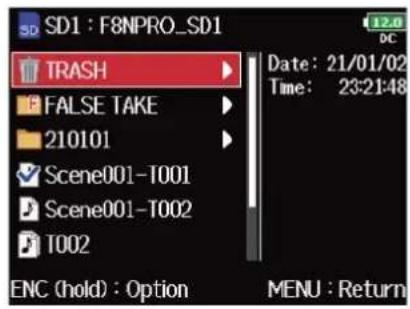 ZOOM F8n Pro - Avec, sélectionnez « Yes » (oui), et pressez. - 3
