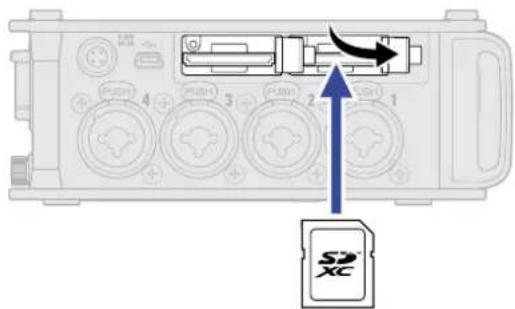 ZOOM F8n Pro - Chargement de cartes SD - 1