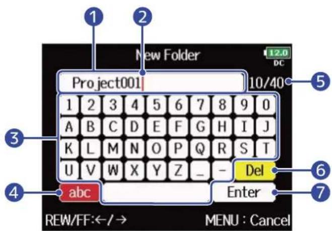 ZOOM F8n Pro - Écran Menu - 3