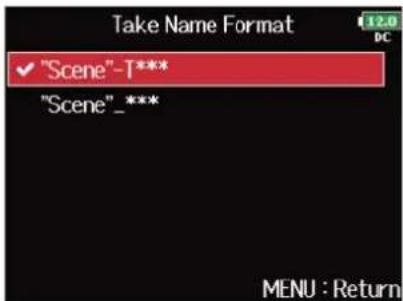 ZOOM F8n Pro - Avec, sélectionnez le format, et pressez. - 2