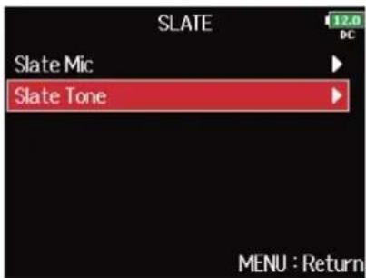 ZOOM F8n Pro - Avec, sélectionnez « Slate Tone » (tonalité slate), et pressez. - 2