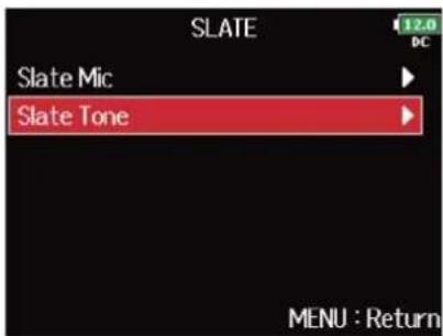 ZOOM F8n Pro - Avec, sélectionnez « Slate Tone » (tonalité slate), et pressez. - 2
