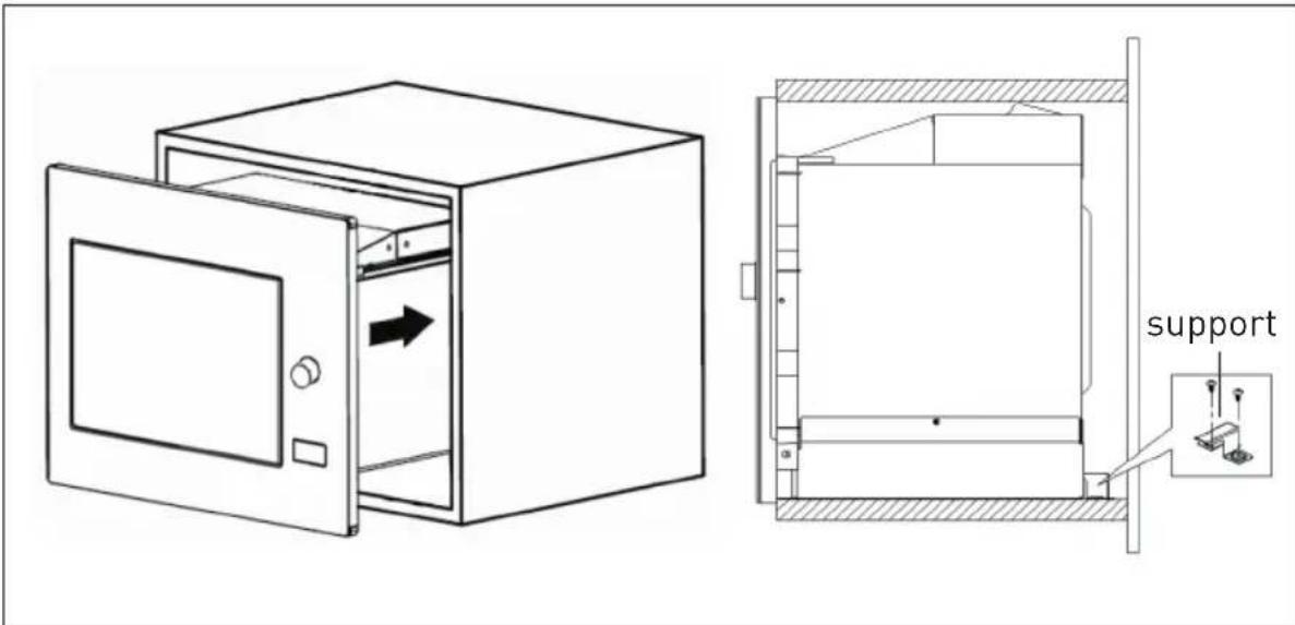GRUNDIG GMI 11311 DX - Fixation du support d'encastrement - 4