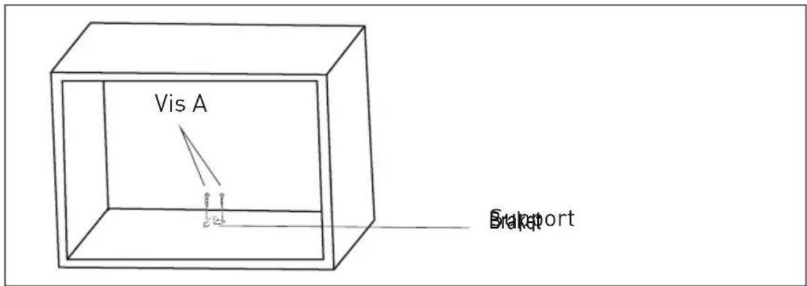 GRUNDIG GMI 11311 DX - Fixation du support d'encastrement - 3