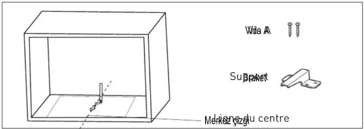 GRUNDIG GMI 11311 DX - Fixation du support d'encastrement - 2